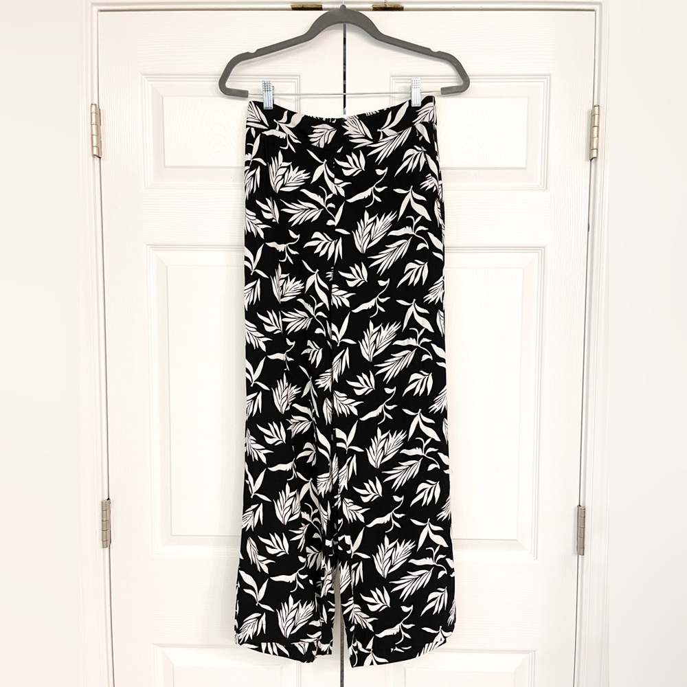 LOFT EUC Pull On Cropped Palm Pants Sz XS